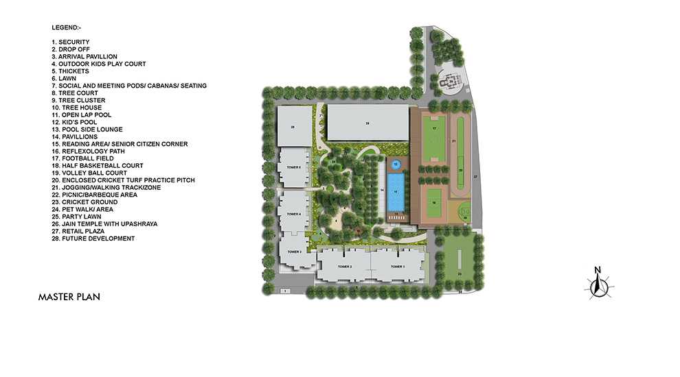 Lodha Woods SIte Plan Images -By Lodha Group in Kandivali East - Proptyhub