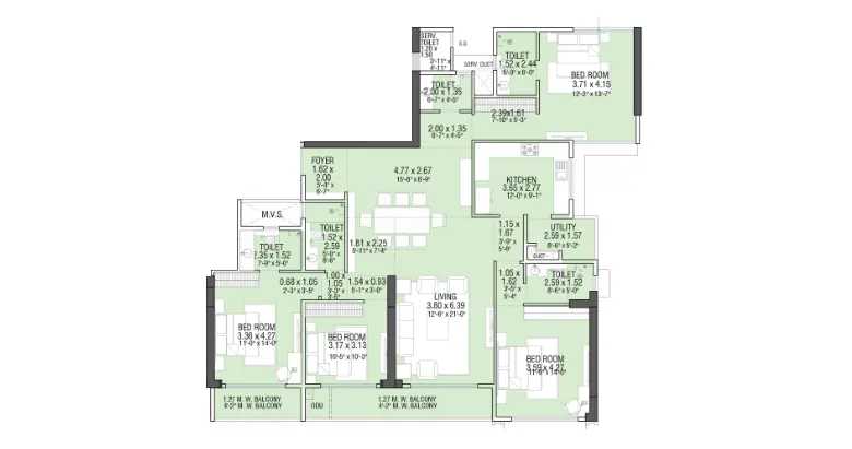 Adani Linkbay Residences at Andheri West, Mumbai - By Adani Estates - Floor Plan - Proptyhub