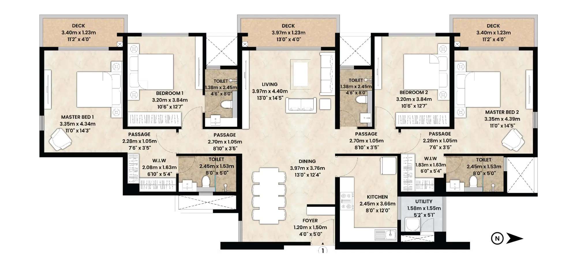 Mahindra Vista - in Kandivali East, Mumbai - By Mahindra Lifespaces - Flat 4 BHK - Floor Plan - Proptyhub
