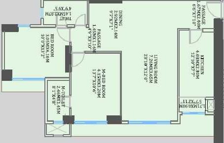 Rivali Park -By CCI Projects - in Borivali East - Flat - 2 BHK - 814 sqft - Floor Plan - ProptyHub