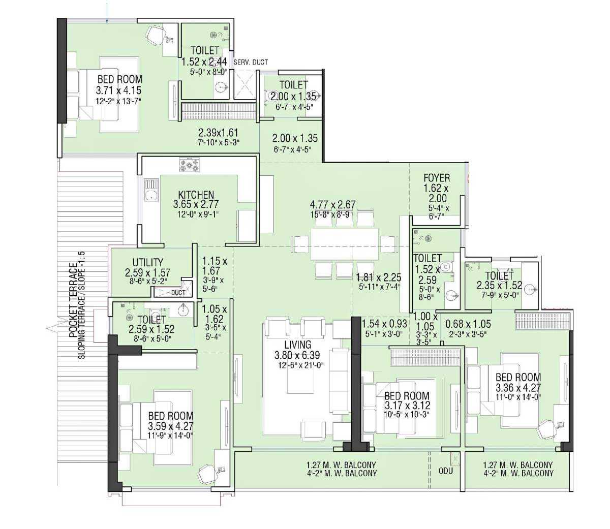 Adani Linkbay Residences at Andheri West, Mumbai - By Adani Estates - Floor Plan - Proptyhub