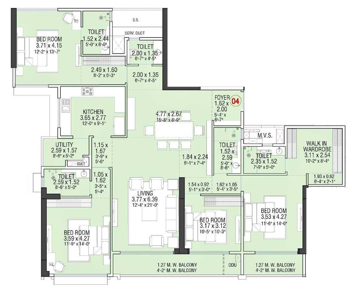Adani Linkbay Residences at Andheri West, Mumbai - By Adani Estates - Floor Plan - Proptyhub